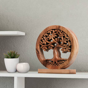 Libarid Tree of Life Wooden Sculpture - Medium - Decozen