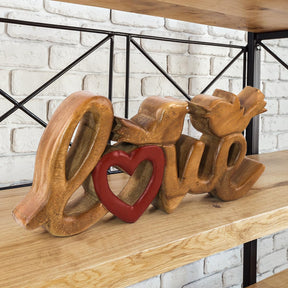 Love Handmade Wooden Sculpture - Decozen