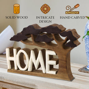 Home Handmade Wooden Sculpture - Decozen