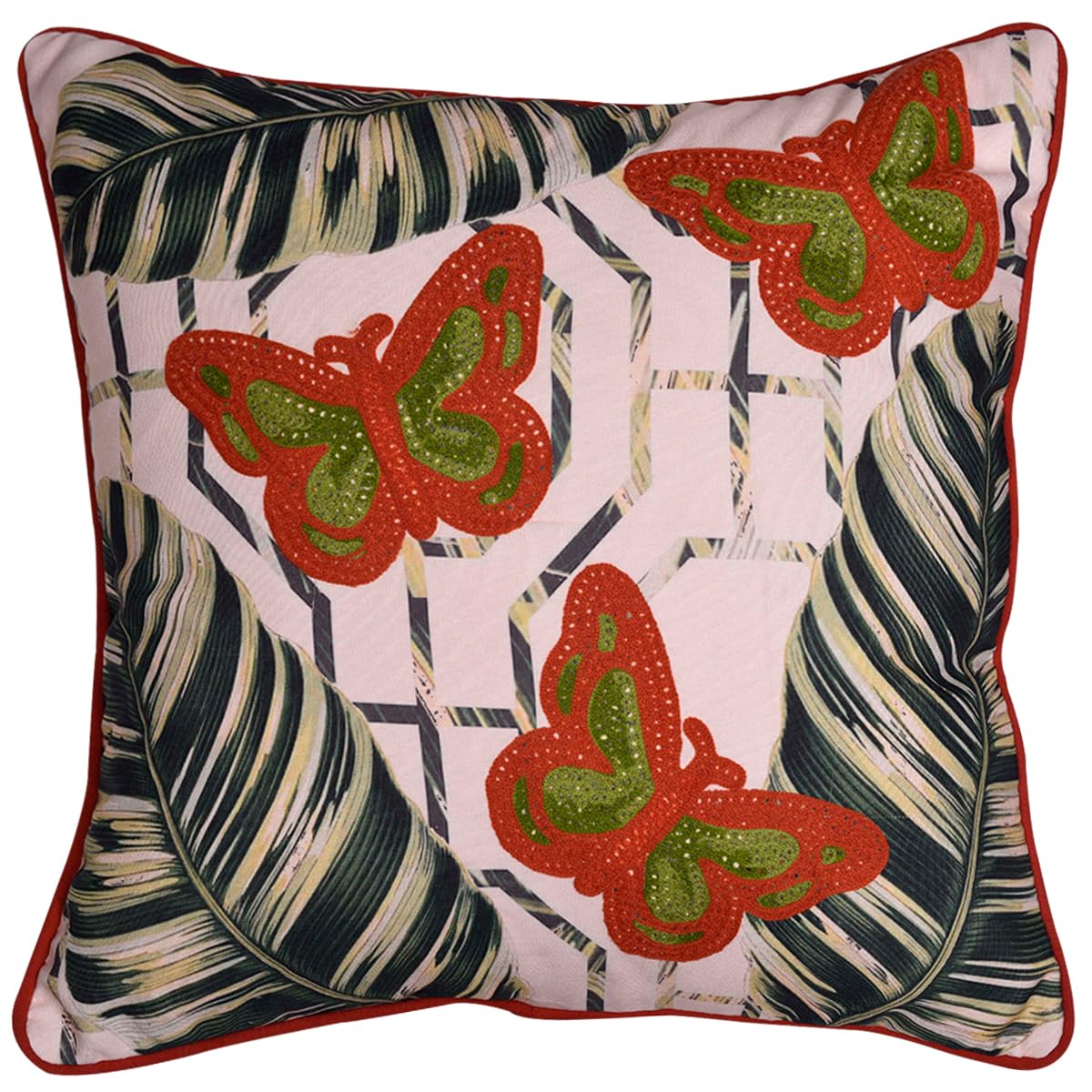 Butterfly Printed Design Throw Pillow Covers - Decozen