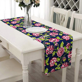 Printed Table Runner - Blue - Decozen