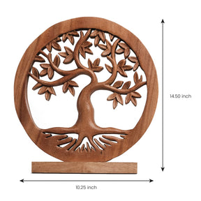 Libarid Tree of Life Wooden Sculpture - Large - Decozen