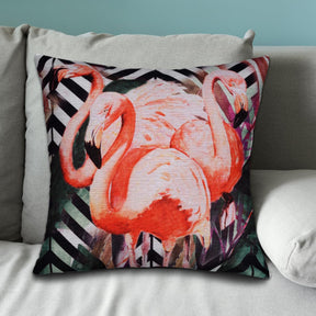 Flamingo Printed Design Throw Pillow Covers - Decozen