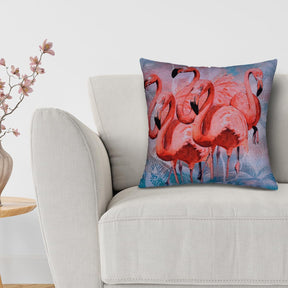 Flamingo Printed Design Throw Pillow Covers - Decozen
