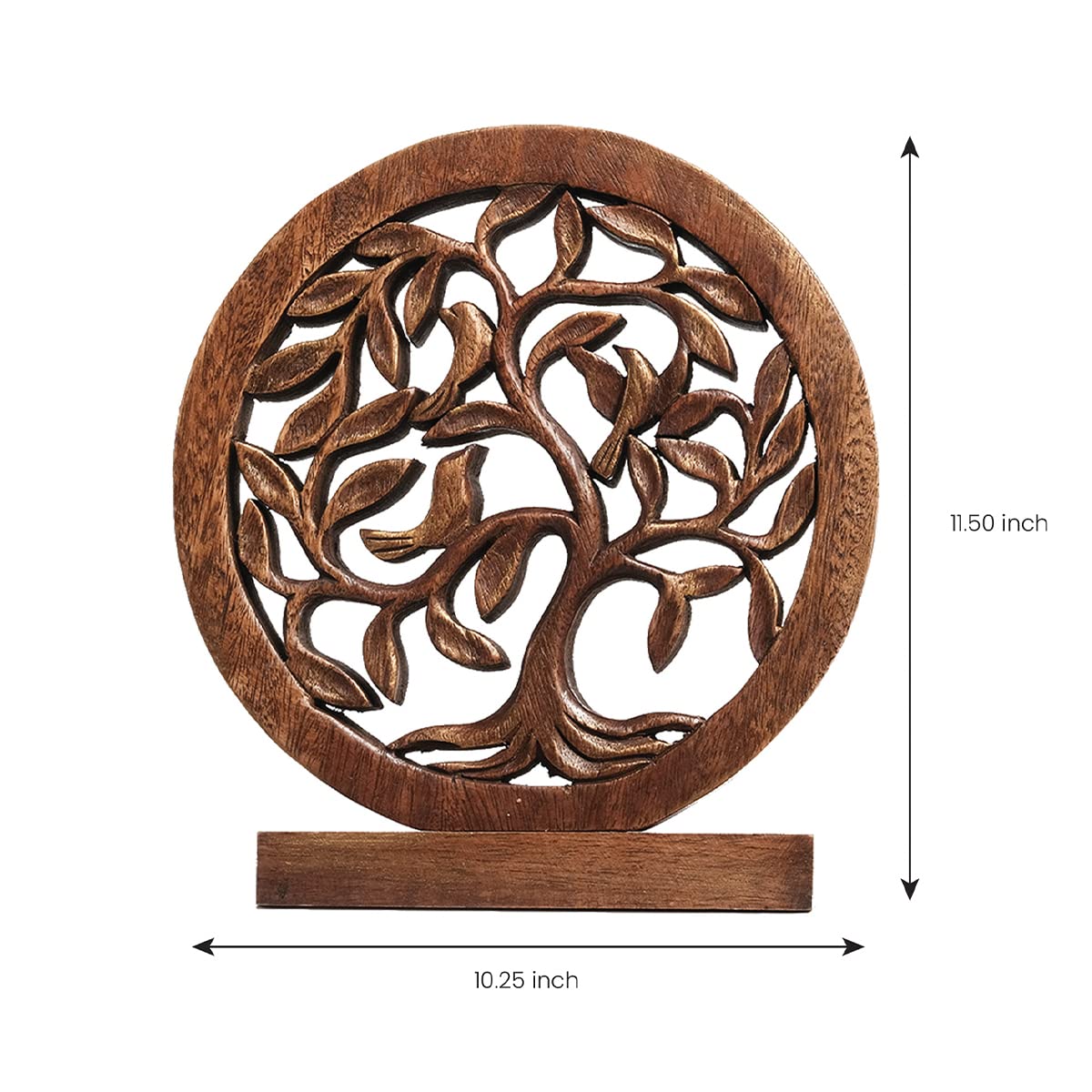 Trevose Tree of Life Wooden Sculpture - Medium