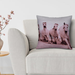 Horse Printed Design Throw Pillow Covers - Decozen