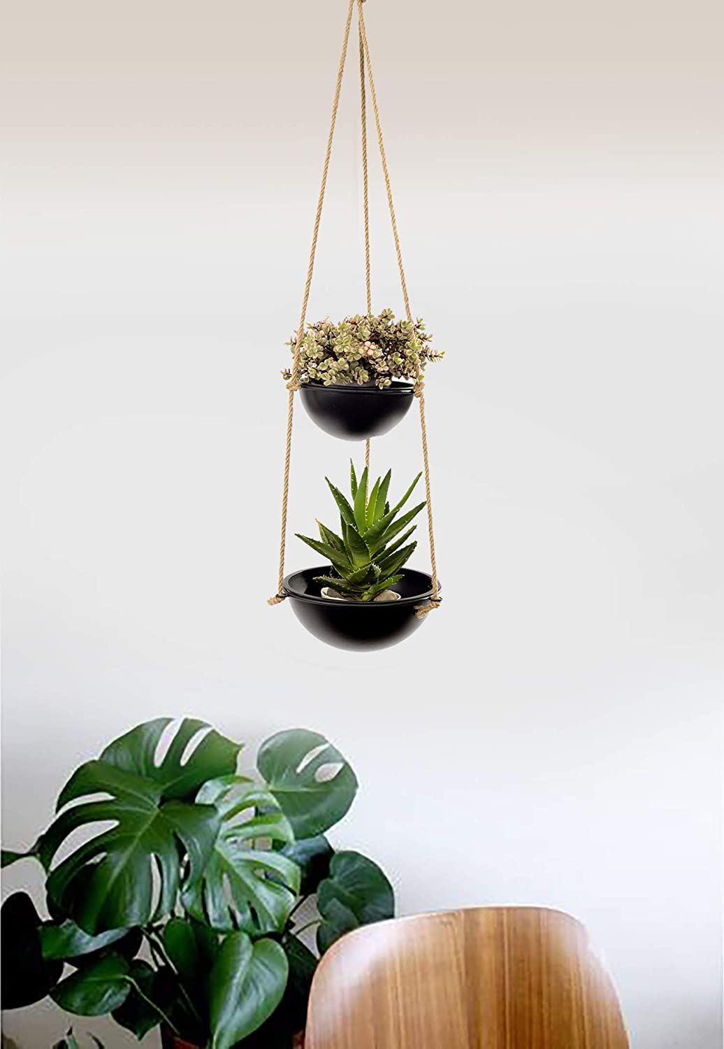 Hanging Planter with 2 Pots - Decozen