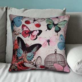 Butterfly Printed Design Throw Pillow Covers - Decozen