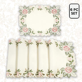 Beige Table Doilies - Bryton Collection - Decozen