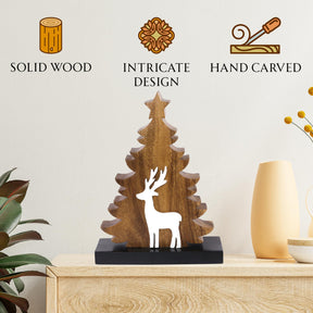 Christmas Tree Handmade Wooden Sculpture - Decozen