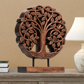 Trezevant Tree of Life Wooden Sculpture - Medium - Decozen