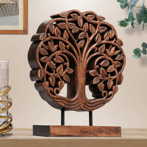 Trezevant Tree of Life Wooden Sculpture - Medium - Decozen