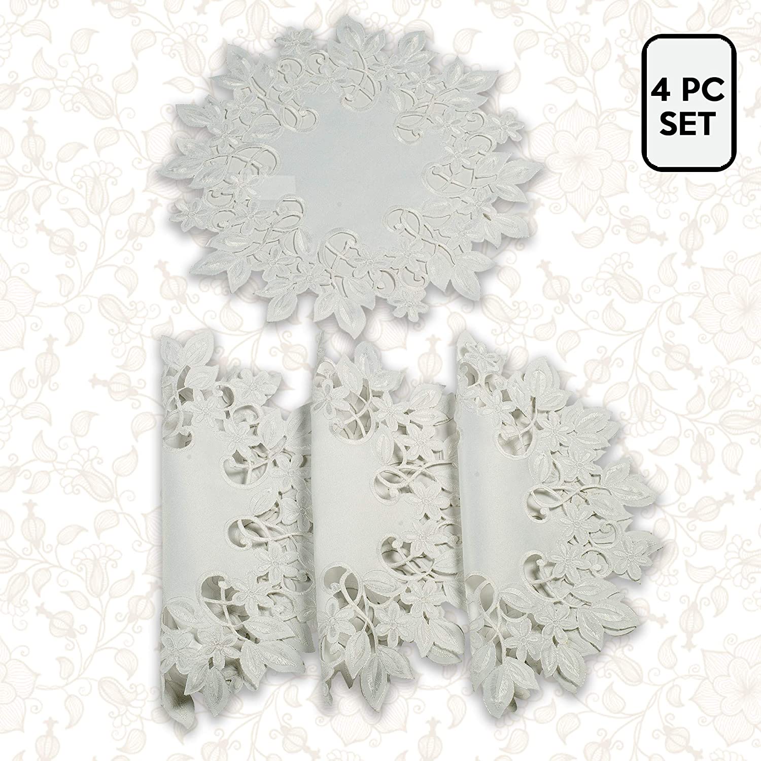 Stylish White Table Linens - Decozen