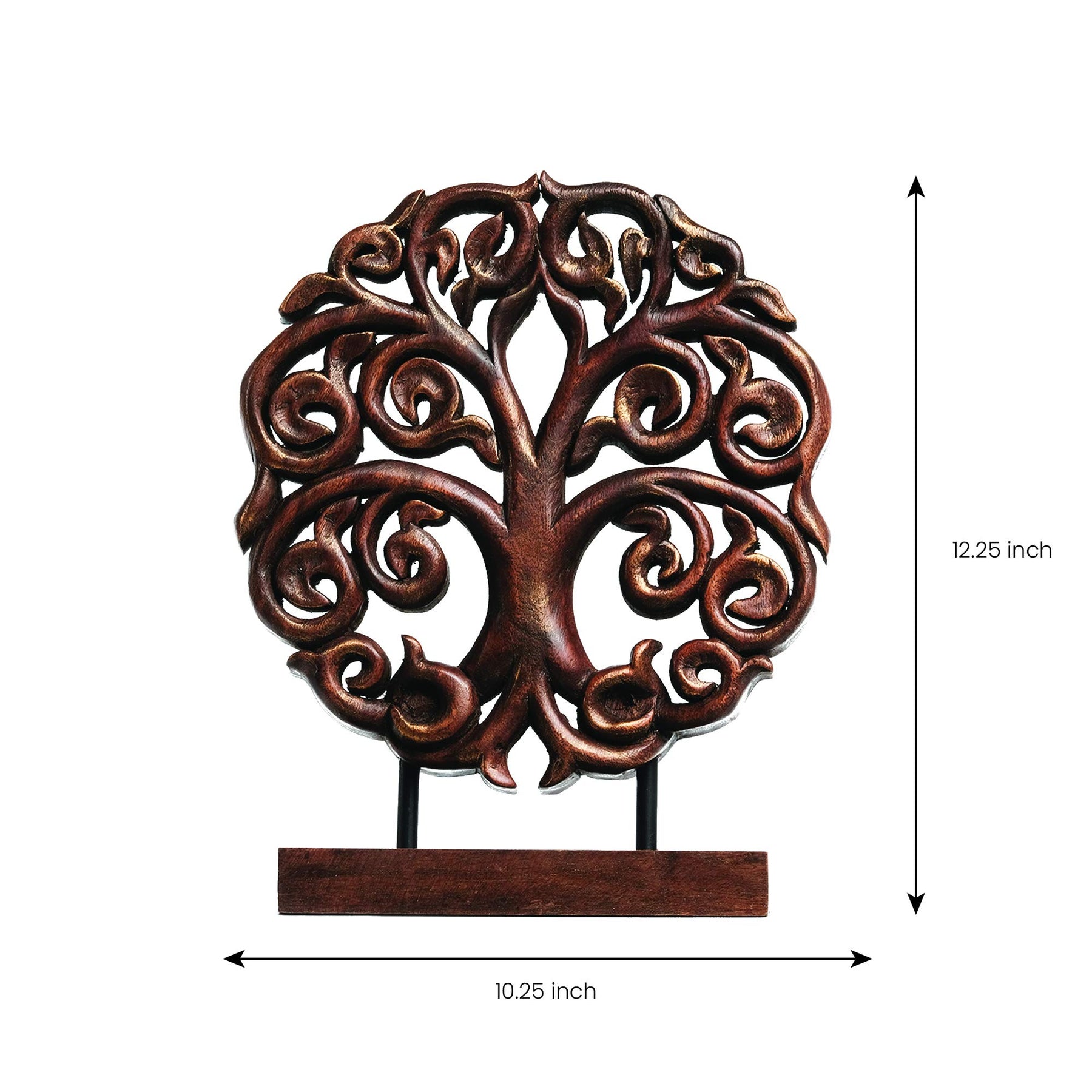 Berton Tree of Life Wooden Sculpture - Medium - Decozen