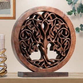 Travilah Tree of Life Wooden Sculpture - Large - Decozen