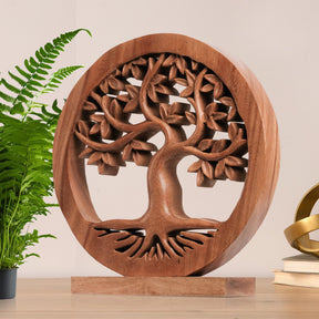 Libarid Tree of Life Wooden Sculpture - Large - Decozen