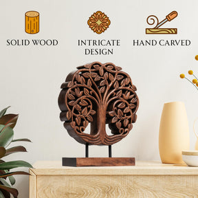 Trezevant Tree of Life Wooden Sculpture - Medium