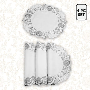 Ivory Table Runner - Alois Collection - Decozen