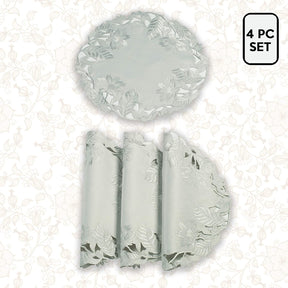 Light Gray Table Placemats - Corda Collection - Decozen