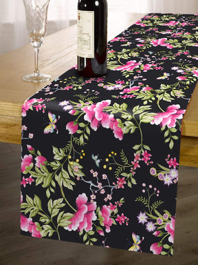 Printed Table Runner - Saku Black - Decozen