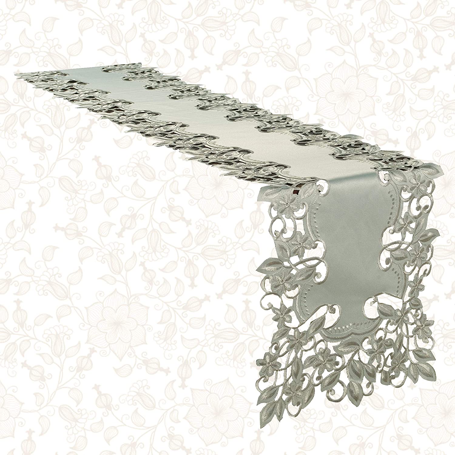 Gray Table Cover - Alvina Collection - Decozen