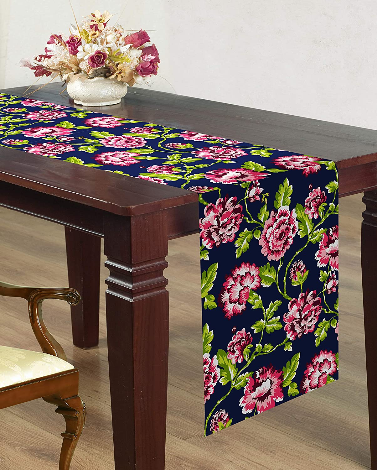 Printed Table Runner - Blue - Decozen