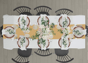 Orange Gray Beaded Placemats