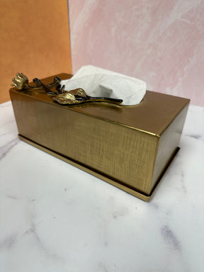 Etched Rectangular Tissue Box Cover - Decozen