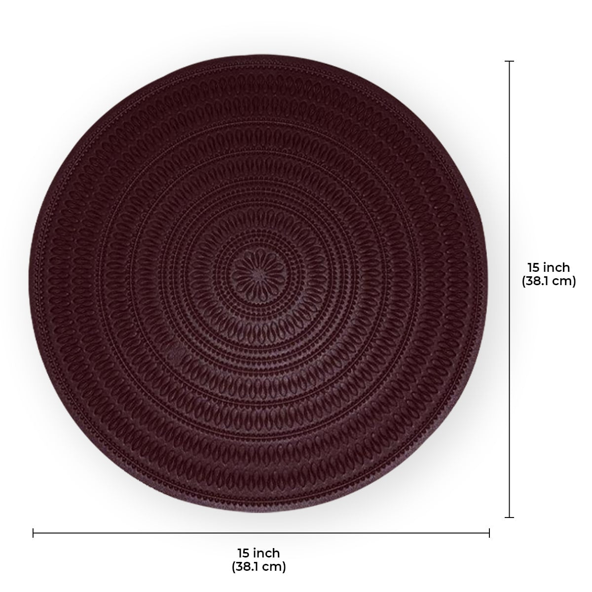 Round PVC Placemats - Set of 6 - Decozen