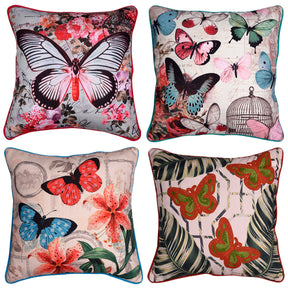 Decorative Throw Pillow Covers - Set of 4 - Decozen