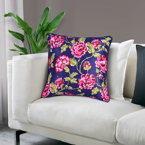 Floral Printed Throw Pillow Covers - 20 x 20 Inches - Decozen