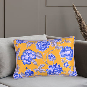 Floral Printed Throw Pillow Covers - 14 x 20 Inches - Decozen