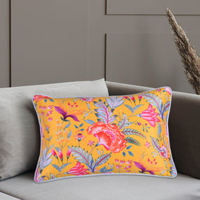 Floral Printed Throw Pillow Covers - 14 x 20 Inches - Decozen