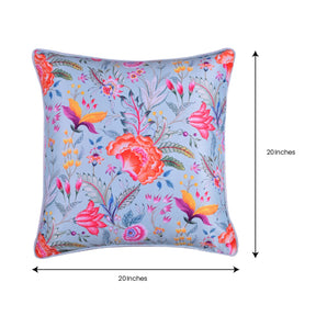 Floral Printed Throw Pillow Covers - 20 x 20 Inches - Decozen