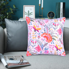 Floral Printed Throw Pillow Covers - 20 x 20 Inches - Decozen