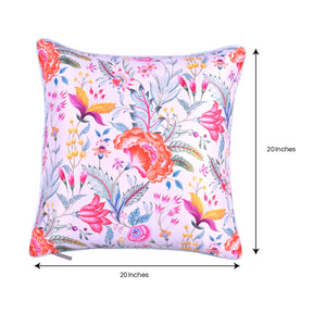 Floral Printed Throw Pillow Covers - 20 x 20 Inches - Decozen