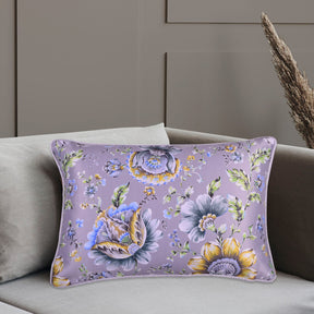 Floral Printed Throw Pillow Covers - 14 x 20 Inches - Decozen