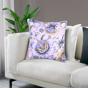 Floral Printed Throw Pillow Covers - 20 x 20 Inches - Decozen