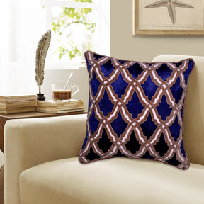 Navy Blue Throw Pillow Covers - Set of 2 and 4, 18 x 18 inches - Decozen