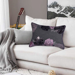 Gray Throw Pillow Covers - Set of 2 and 4, 14 x 20 inches - Decozen