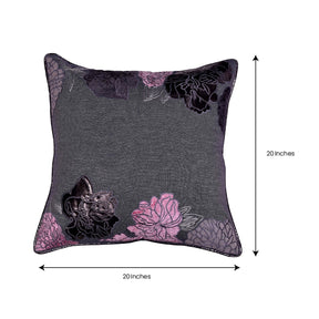 Gray Throw Pillow Covers - Set of 2 and 4, 18 x 18 inches - Decozen