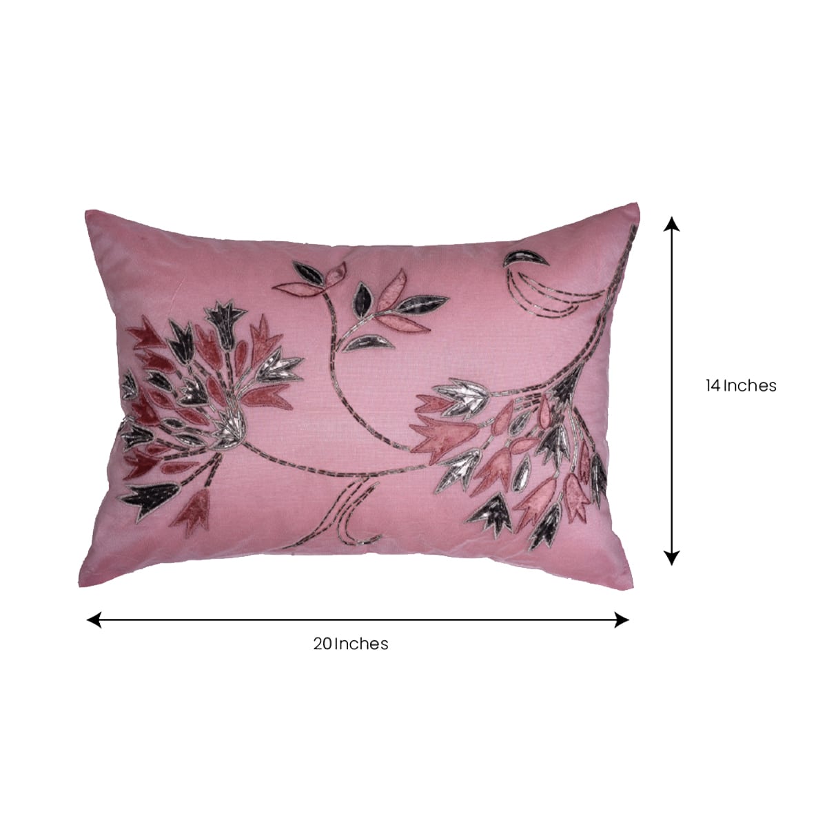 Pink Throw Pillow Covers - Set of 2 and 4, 14 x 20 inches - Decozen