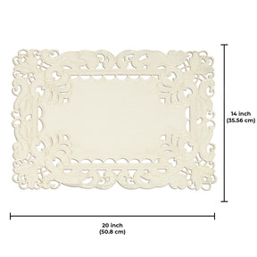 Beige Table Runner - Damarcus Collection - Decozen