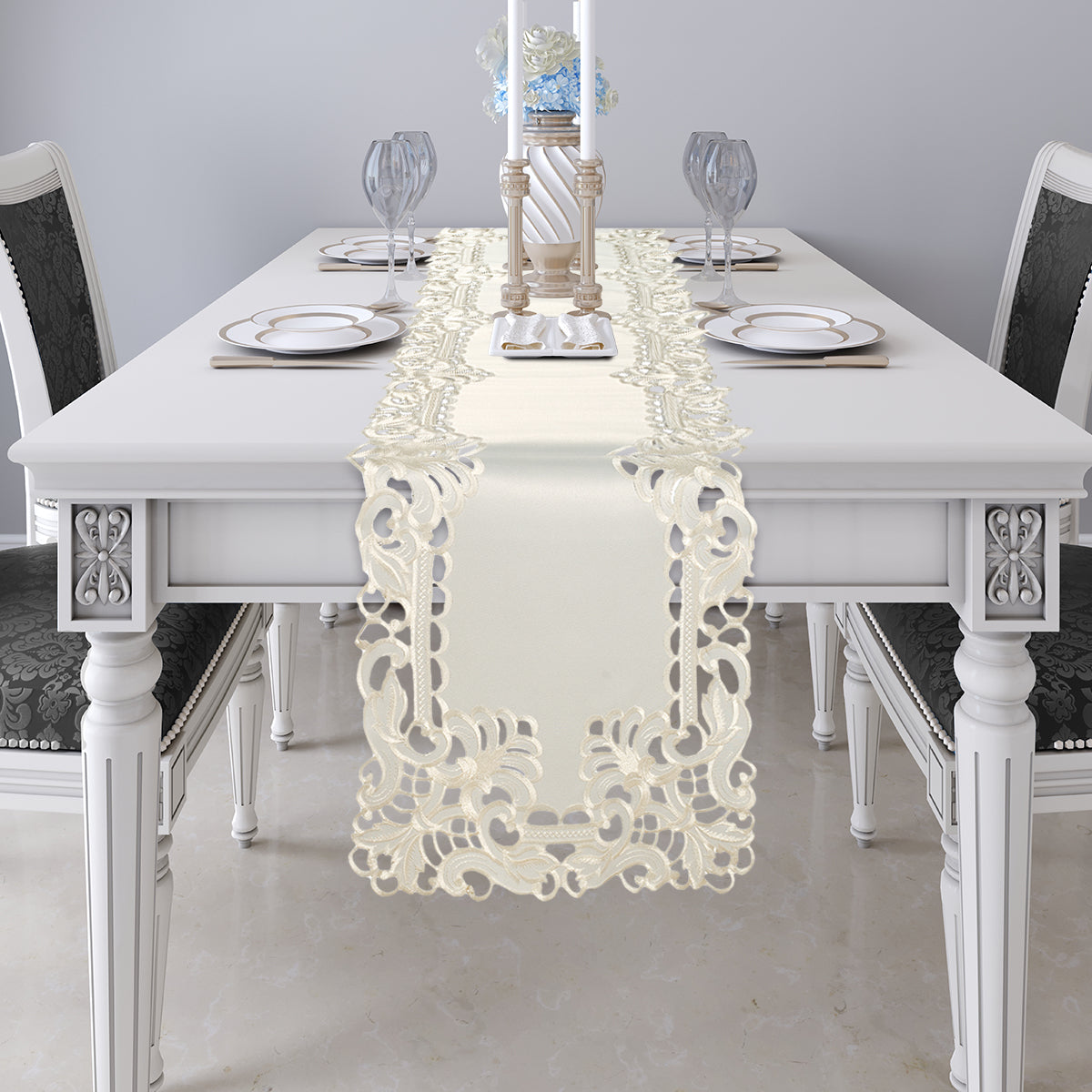 Beige Table Cover - Damarcus Collection - Decozen