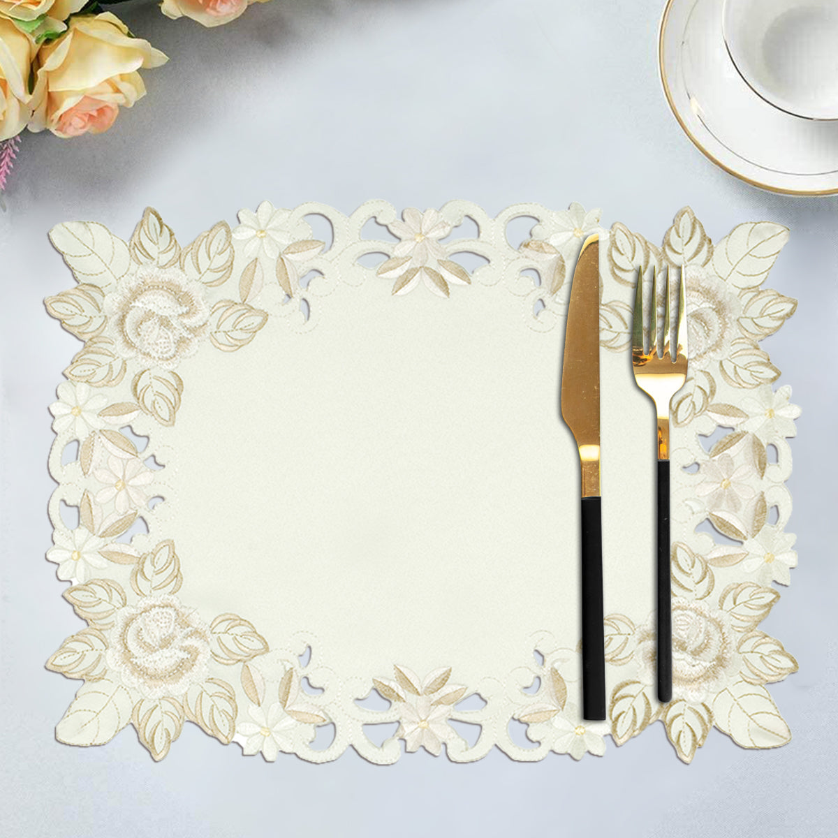 Beige Table Placemats - Dayse Collection - Decozen