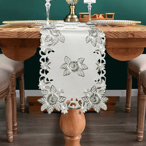 Ivory Table Runner - Alois Collection - Decozen