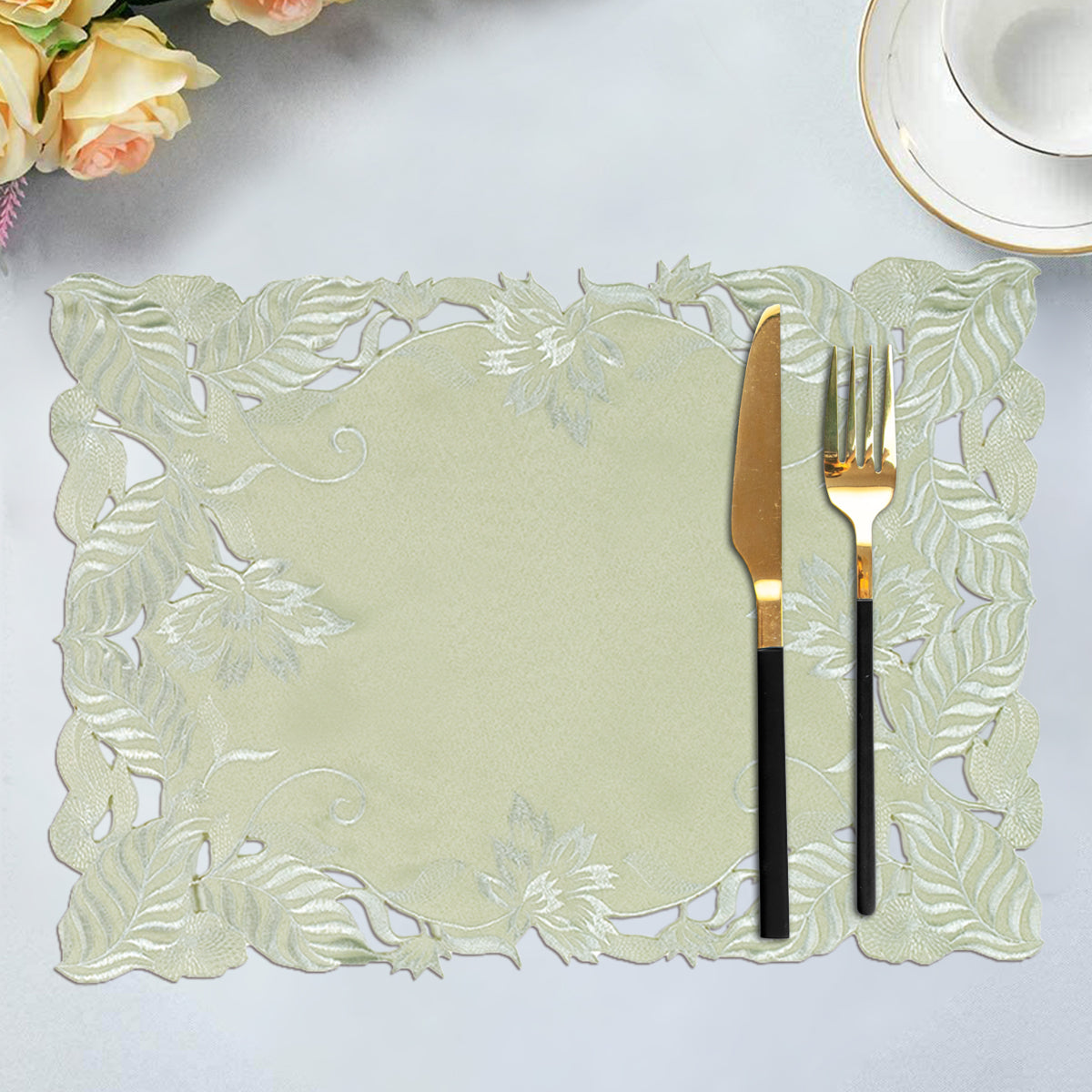 Light Green Table Runner - Daulton Collection - Decozen