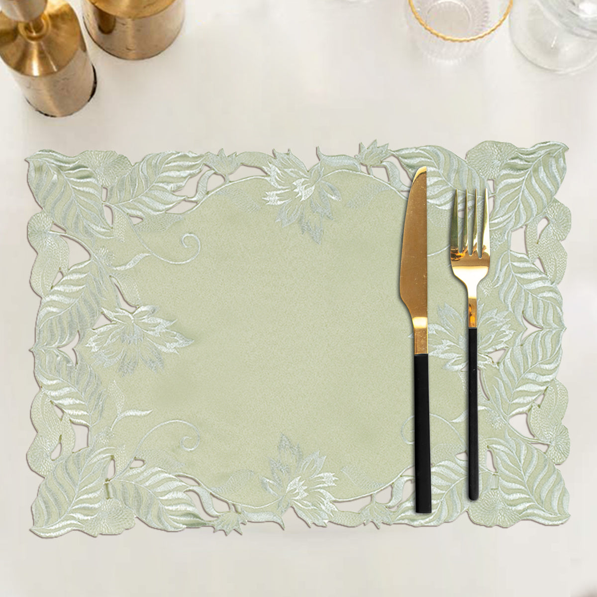 Light Green Table Runner - Daulton Collection - Decozen