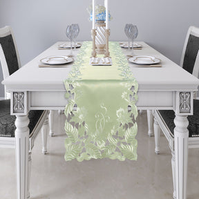 Light Green Table Runner - Daulton Collection - Decozen