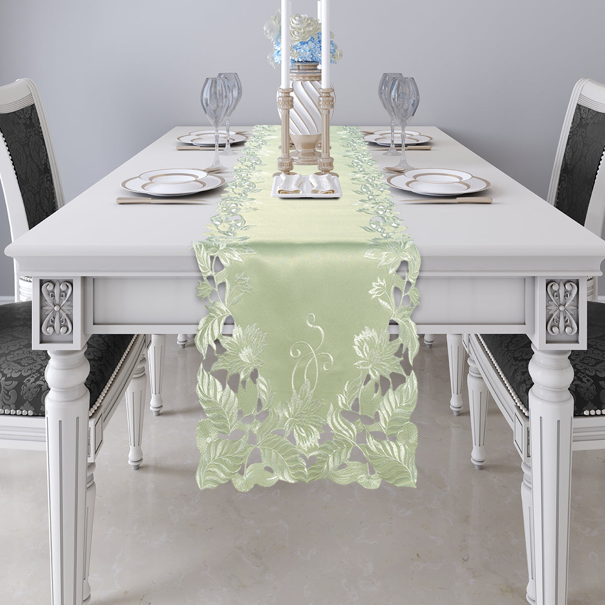 Light Green Table Placemats - Daulton Collection - Decozen